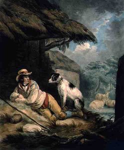 The Shepherd, gravado e pub. por William Barnard (1774-1849)