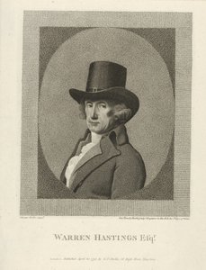 Retrato de Warren Hastings, Esq., pub. 1795 (gravura)