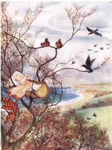 Hush-a-by Baby, ilustração de &39;A Picture Song Book&39;, 1910 de George, 9th Earl of Carlisle Howard