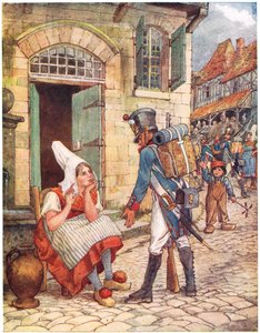 Jeanette e Jeannot, ilustração de &39;A Picture Song Book&39;, 1910