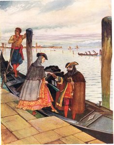 La Biondina em Gondoletta, ilustração de &39;A Picture Song Book&39;, 1910