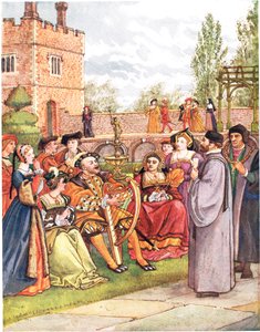 The Kings Ballad, ilustração de &39;A Picture Song Book&39;, 1910 de George, 9th Earl of Carlisle Howard
