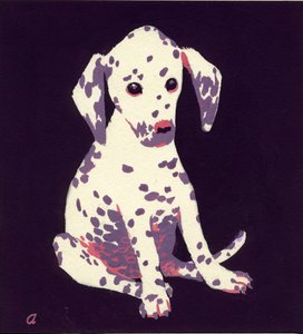 Cachorro Dalmation, década de 1950 de George Adamson