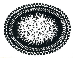 Design elíptico (placa de raspagem) de George Adamson