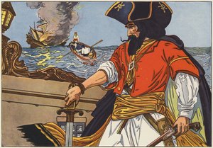 Barba Negra, o mais famoso dos piratas da Costa Atlântica