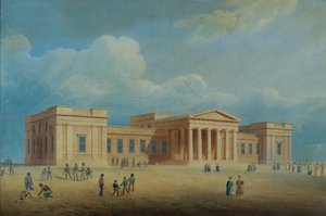 The High School, Dundee, c.1832 (caneta e tinta) de George Angus