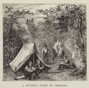 Uma festa de caça na Virgínia de George Augustus Sala