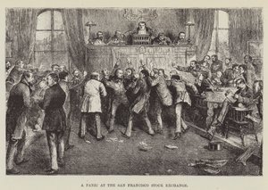 Um pânico na Bolsa de Valores de São Francisco de George Augustus Sala