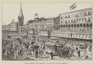 Canal Street, Nova Orleans, na véspera do carnaval de George Augustus Sala