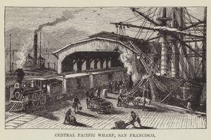 Central Pacific Wharf, São Francisco de George Augustus Sala