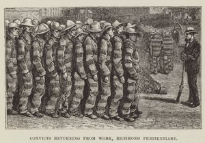 Condenados retornando do trabalho, Penitenciária de Richmond