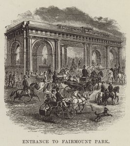 Entrada, para, Fairmount, parque de George Augustus Sala