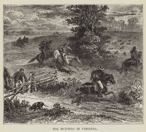 Caça à raposa na Virgínia de George Augustus Sala