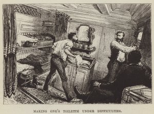 Fazendo Toilette sob dificuldades de George Augustus Sala