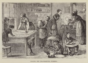 Fazendo o pudim de ação de graças de George Augustus Sala