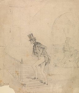 Homem a entrar na Casa de George Augustus Sala