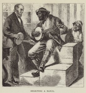 Selecionando um banjo de George Augustus Sala