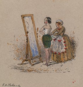 Vestido de Mulher, com Camareira de George Augustus Sala