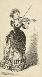 Mulher a tocar violino