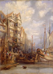 Grey Horse Inn, Quayside, Newcastle upon Tyne (óleo sobre tela)