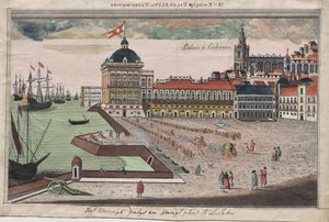 Vista e Prospettiva do Palácio do Rei de Portugal em Lisboane de George Balthazar Probst