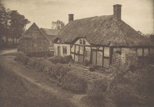 Casa de Izaak Walton em Shallowford, Staffordshire, 1880, impresso em 1888., 1880, impresso em 1888.