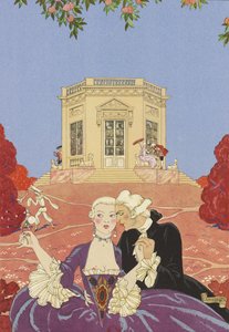 Ilustração para Fêtes galantes por Paul Verlaine, 1928.