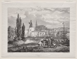Viagens pitorescas e românticas na França antiga (Languedoc II, parte I): Castelnaudary de George Barnard