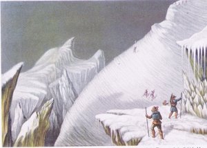 Estágios na subida do Mont Blanc, da British Adventure, publicado por Collins, 1947
