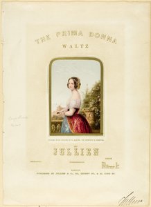A Noiva, capa de The Prima Donna Waltz sheet music de George Baxter