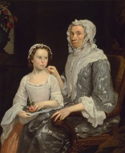 Retrato de uma senhora idosa e de uma rapariga