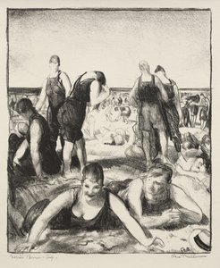 Praia de banho de George Bellows