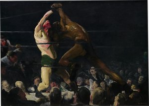 Ambos os membros deste clube de George Bellows