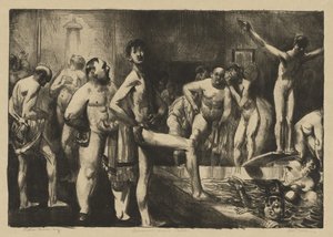 Banho para Homens de Negócios de George Bellows