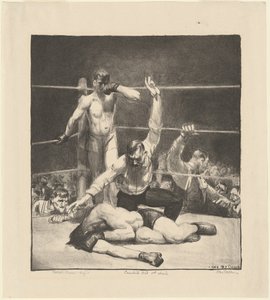 «Counted Out», primeira pedra de George Bellows