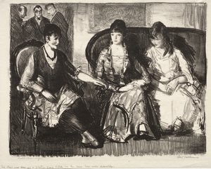 Elsie, Emma e Marjorie, «First Stone» de George Bellows