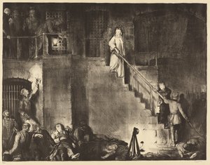 Assassinato de Edith Cavell de George Bellows