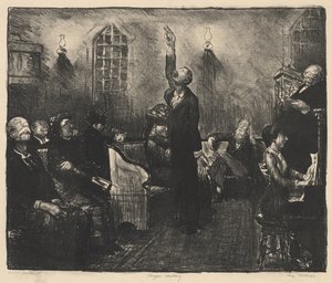 Encontro de Oração, Primeira Pedra de George Bellows