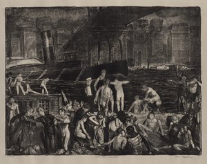 Praia de Splinter de George Bellows