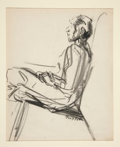 Homem sentado de George Benjamin Luks