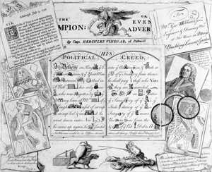 O campeão, ou anunciante da noite pelo capitão Hercules vinagre de Pall Mall, 1744