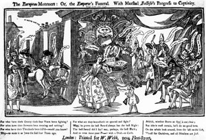 Os Enlutados Europeus, ou o Funeral do Imperador com o Progresso de Belleisle para o Cativeiro, 1745