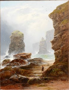 Os penhascos em marsden bay de George Blackie Sticks