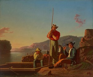O Barco-Madeira de George Caleb Bingham