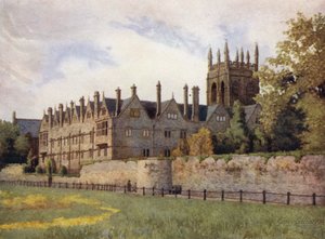 Oxford: Merton College from the Fields de George Carline