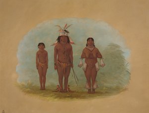 Uma Família Chetibo, 18541869. de George Catlin