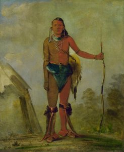 Aih-no-wa, O Fogo, um curandeiro da Raposa de George Catlin