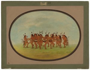 Dança Divertida - Sioux de George Catlin