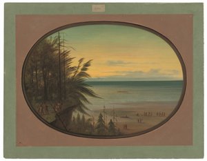 Uma escada indiana - índios Nayas de George Catlin