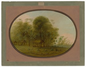 Aldeia Arowak de George Catlin